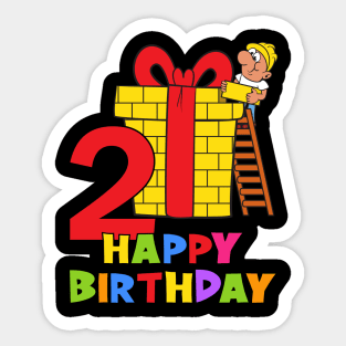 2nd Birthday Party 2 Year Old 2 Years Sticker